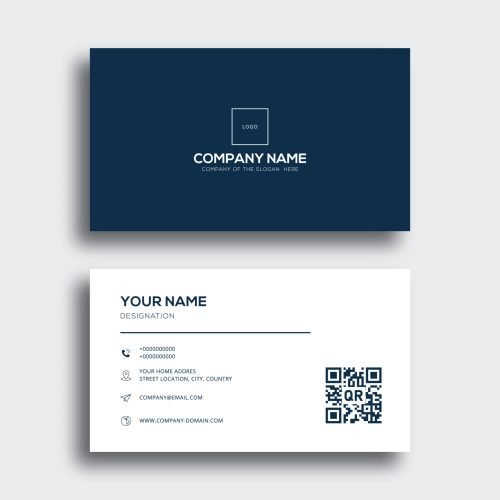 Business card design template, Clean professional business card